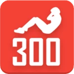 300 sit-ups abs workout android application logo